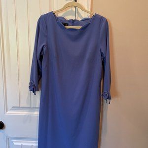 Talbots NWT Blue Scalloped Neckline Dress